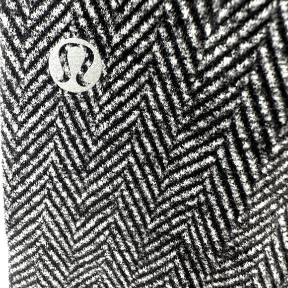 Lululemon Skinny Will Pant Full-On Luon Giant Herringbone Heathered Black 4 - Picture 3 of 6
